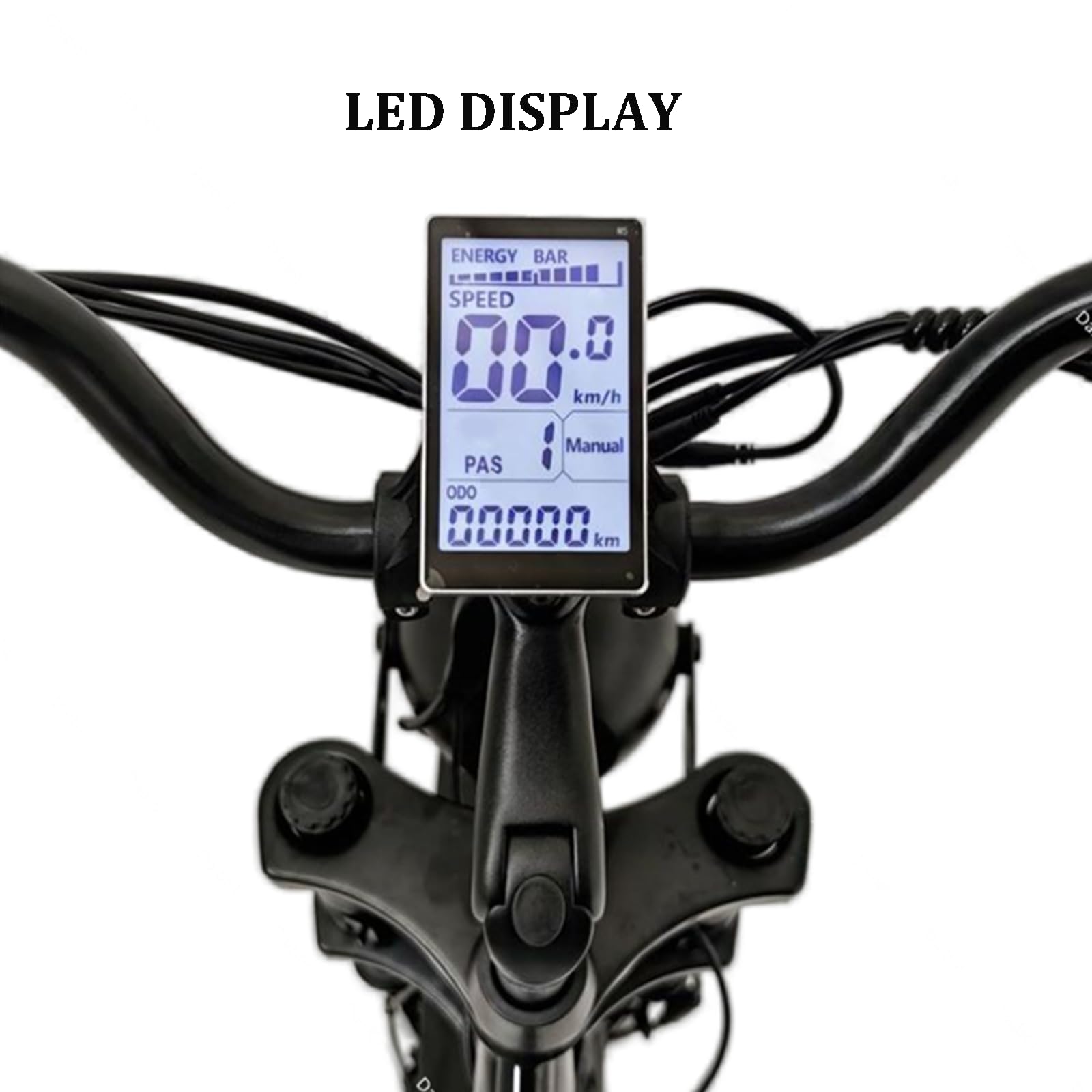 Triciclo Elettrico Per Adulti (7 Velocità), Bici Elettrica Triciclo Con Pneumatici Larghi Da 24 Pollici Con Sedile Passeggero, Display Lcd + Faro, 48 V/18 Ah, Per Città E Strade Di Montagna Black
