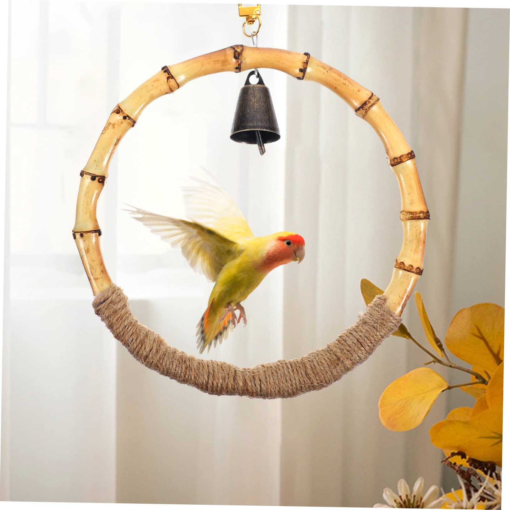 BESPORTBLE 5piezas Columpio para Pájaros para Periquitos y Loros Juguete Colgante para Ejercicio y Entretenimiento Jaulas Soporte Estable y Duradero para Actividad y Coordinación Mascotas