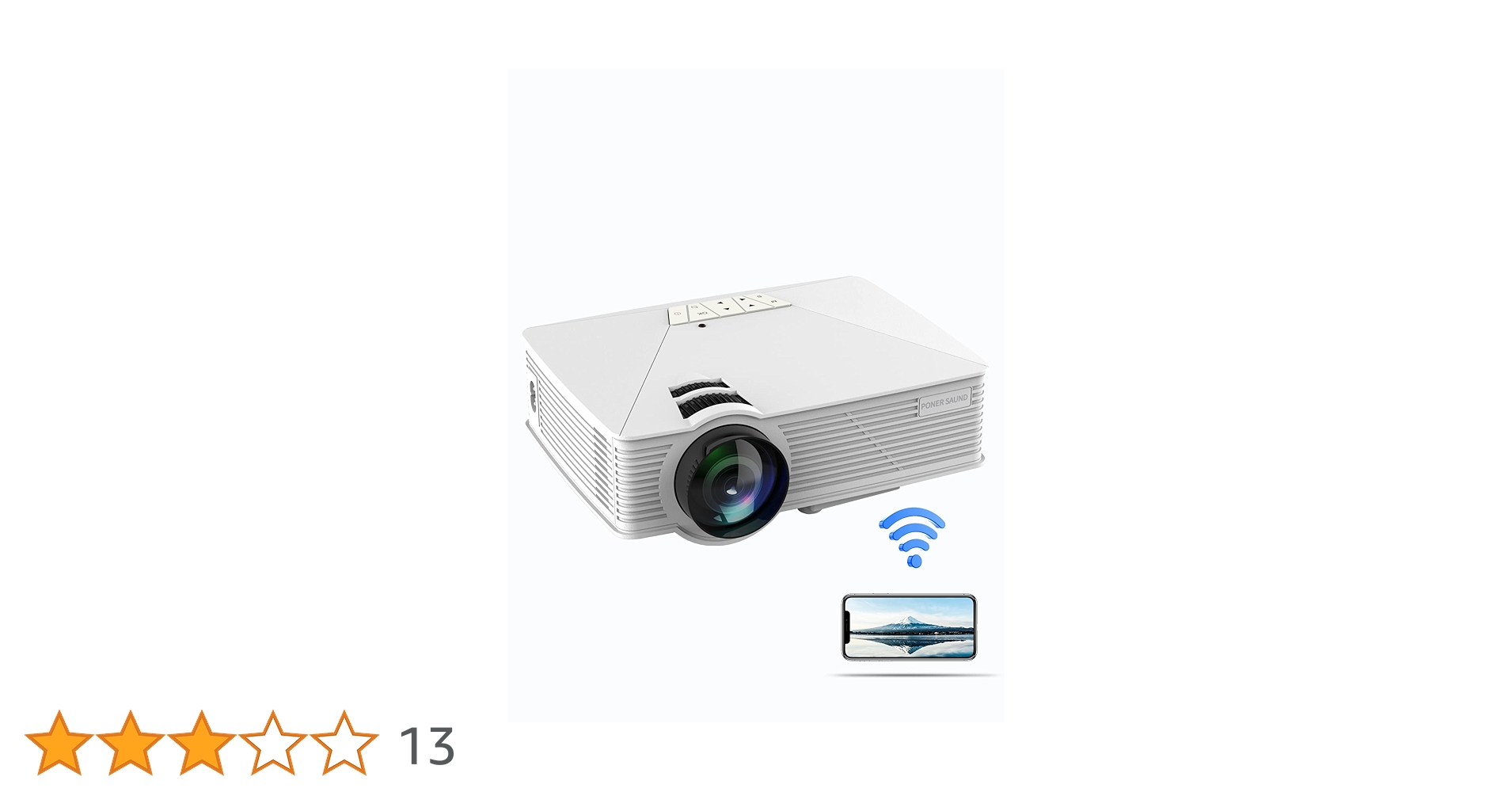 値下中 プロジェクター WiFi接続可 3900lm HDMI ２スピーカー内蔵 61n9bV7BuDL.jpg_BO30,255,255,