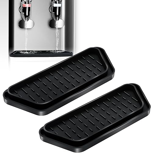 2 piezas de silicona para refrigerador, dispensador de agua para refrigerador, bandeja de goteo para bandeja de agua, dispensador de agua para
