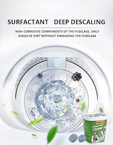 Miniatura 5 de Finally Fresh Limpiador de lavadora para cargadores frontales/superiores, 20 paquetes de limpiador de lavadora para pieles sensibles, adecuado para