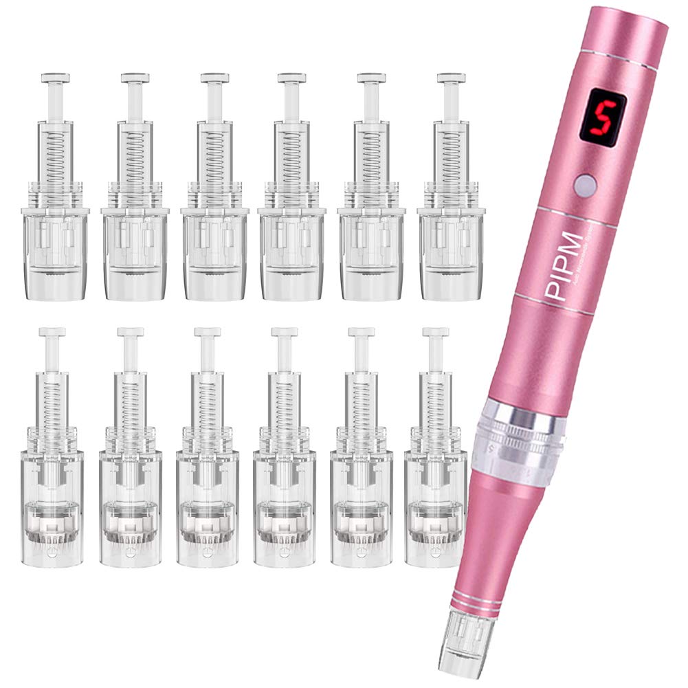 PIPM Microneedling Pen Machine Kit Beauty Dermapen Wireless rechargeable Anti-Aging Skin Therapy Device Electric Skin Care...