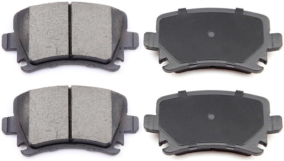 ECCPP D1108-8213 Rear Ceramic Disc Brake Pad Set Fit For Audi A3 2006-2010,For Audi A3 Quattro 2006-2010,For Audi A4 2005-2009,For Audi A4 Quattro 2005-2009,For Audi A6 2006-2011, As Pictures Shown