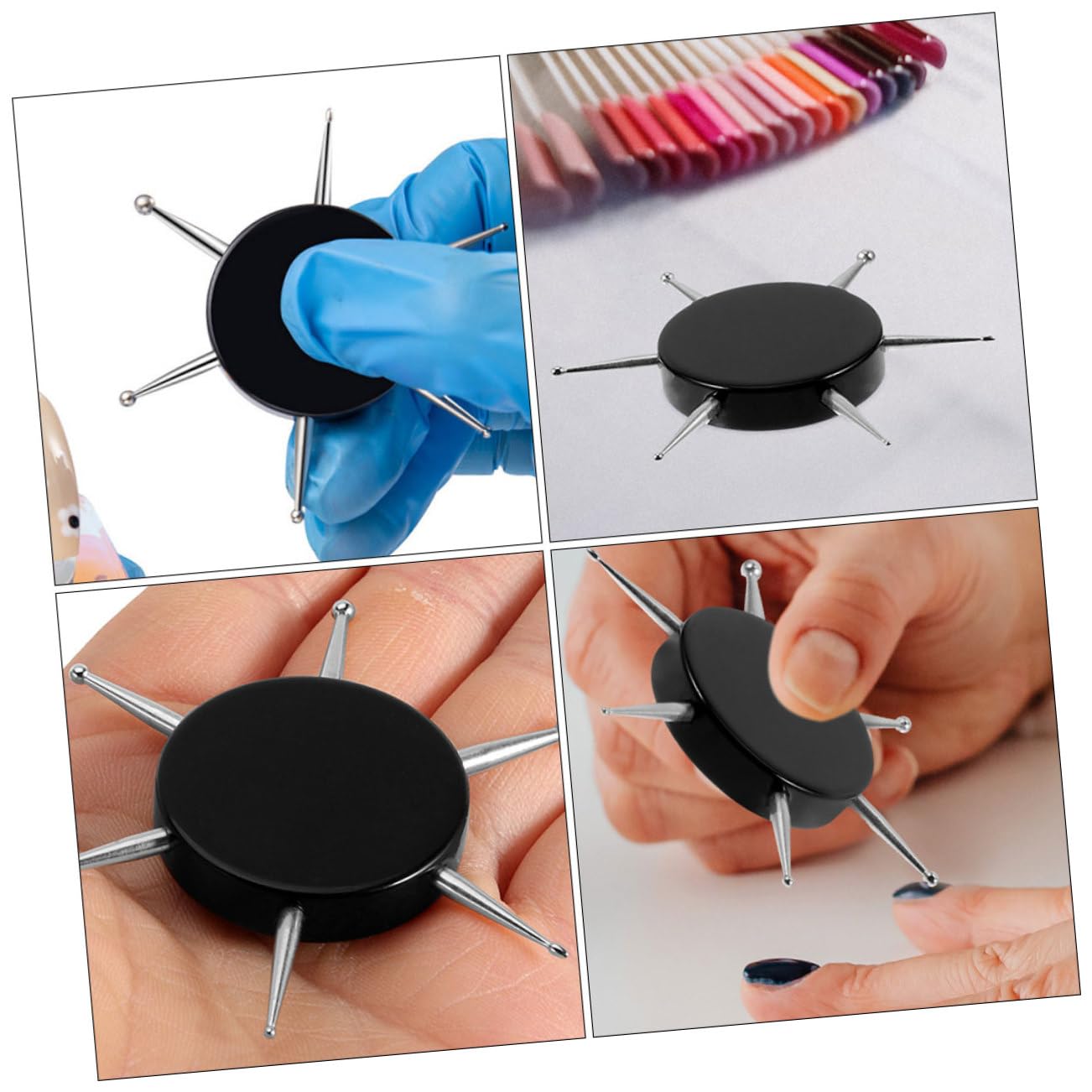2Pcs Nail Art Dotting Tool Set 6 Circular Tips for Painting Multi-Functional Rhinestone Dotting Pens for Women’s Manicure Suitable for Clay and Detail Work