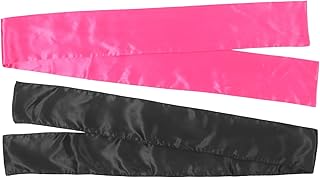 شريط رأس حريري من الساتان والحرير المقلد لتمارين اليوجا للنساء بتصميم مرن للشعر المستعار وتاج الرأس ومستلزمات المكياج من فوميز - 6 قطع
