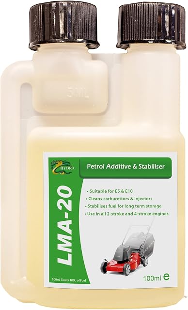 HYDRA LMA-20 100ml Fuel Fit Petrol Injector Cleaner Additive & Stabiliser for all 2-Stroke and 4-Stroke Engines