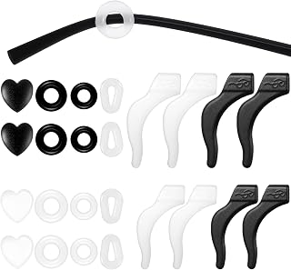 Eyeglasses Ear Grips, 12 Pairs Silicone Glasses Grips for Behind the Ear, Anti-Slip Glasses Holder Keep Glass from Slipping, Comfortable Hooks for Sports, Running and Daily Wear