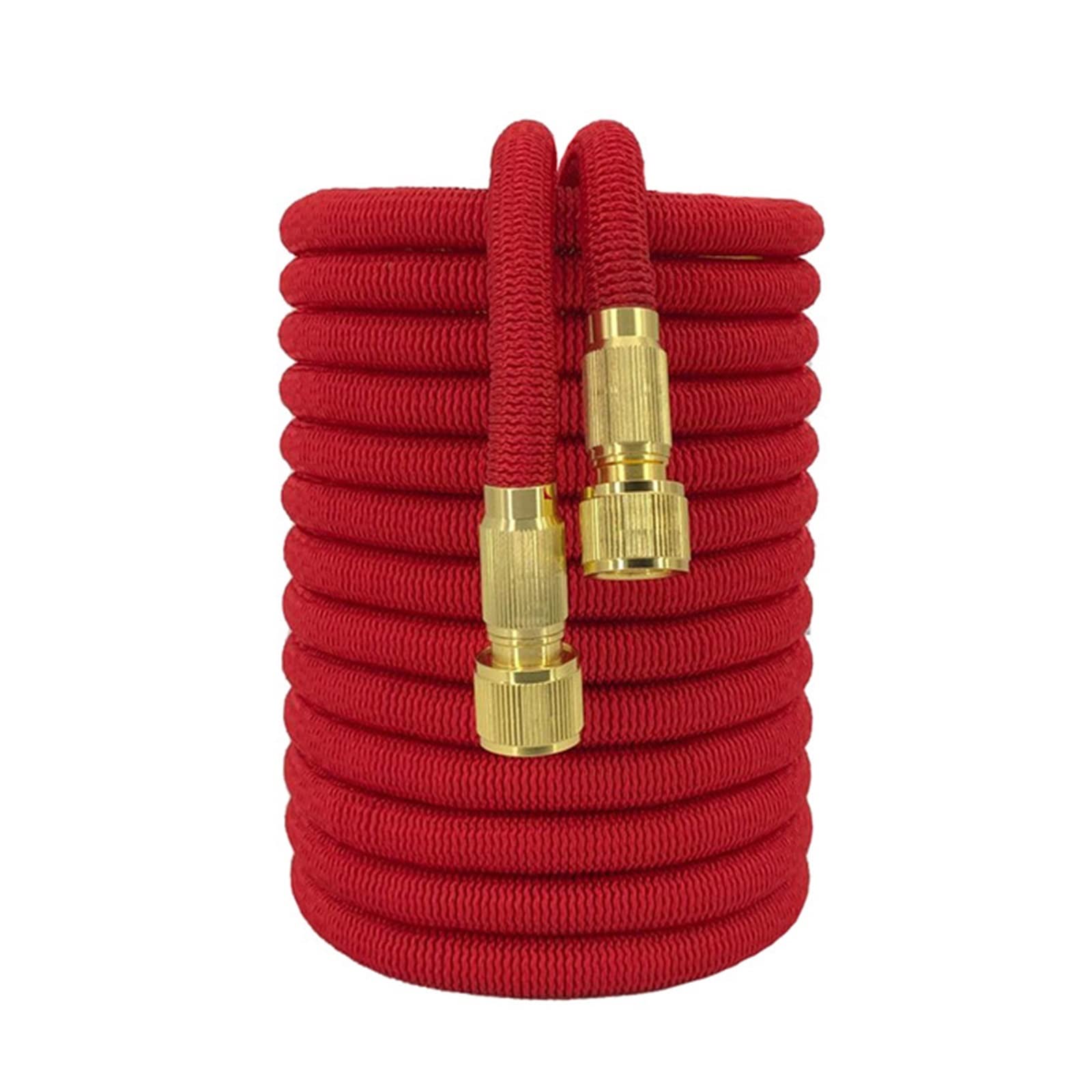 Wąż ogrodowy elastyczny wąż do podlewania ogrodu podwójna lateksowa wysokociśnieniowa myjnia samochodowa ogrody dostarcza nawadnianie PłYnny Obieg(Red,1/2''_100FT-30M)