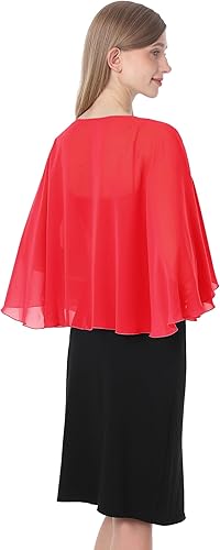 Miniatura 5 de Chales y envolturas para vestidos de gasa capelet nupcial capas suaves para mujer, accesorios para cubrir