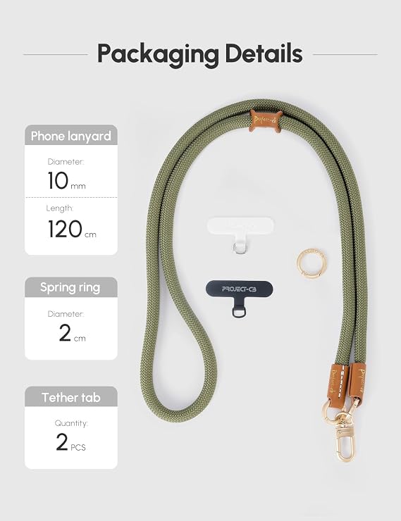 Phone Lanyard 1, Tether Tab 2, Crossbody Cell Phone Lanyard,Rope Lanyard,Universal Adjustable Phone Strap