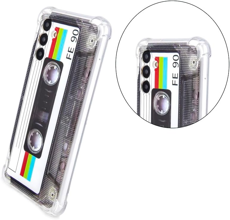 Compatible with Galaxy A13 5G Case,80s Type Music Cassette Case with Shockproof Protective Bumper for Samsung Galaxy A13 5G Multicolor image 3