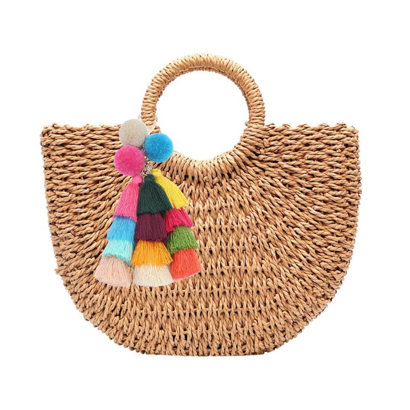 Women Large Straw Bags Beach Tote Bag Hobo Summer Handwoven Bags Purse