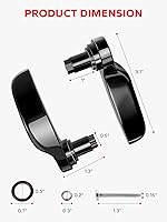 Vista 7 de Kit de cierre de alforja Amazicha Acero inoxidable con elevador de bolsa de sillín negro brillante para Harley Davidson Touring Street Glide Electra