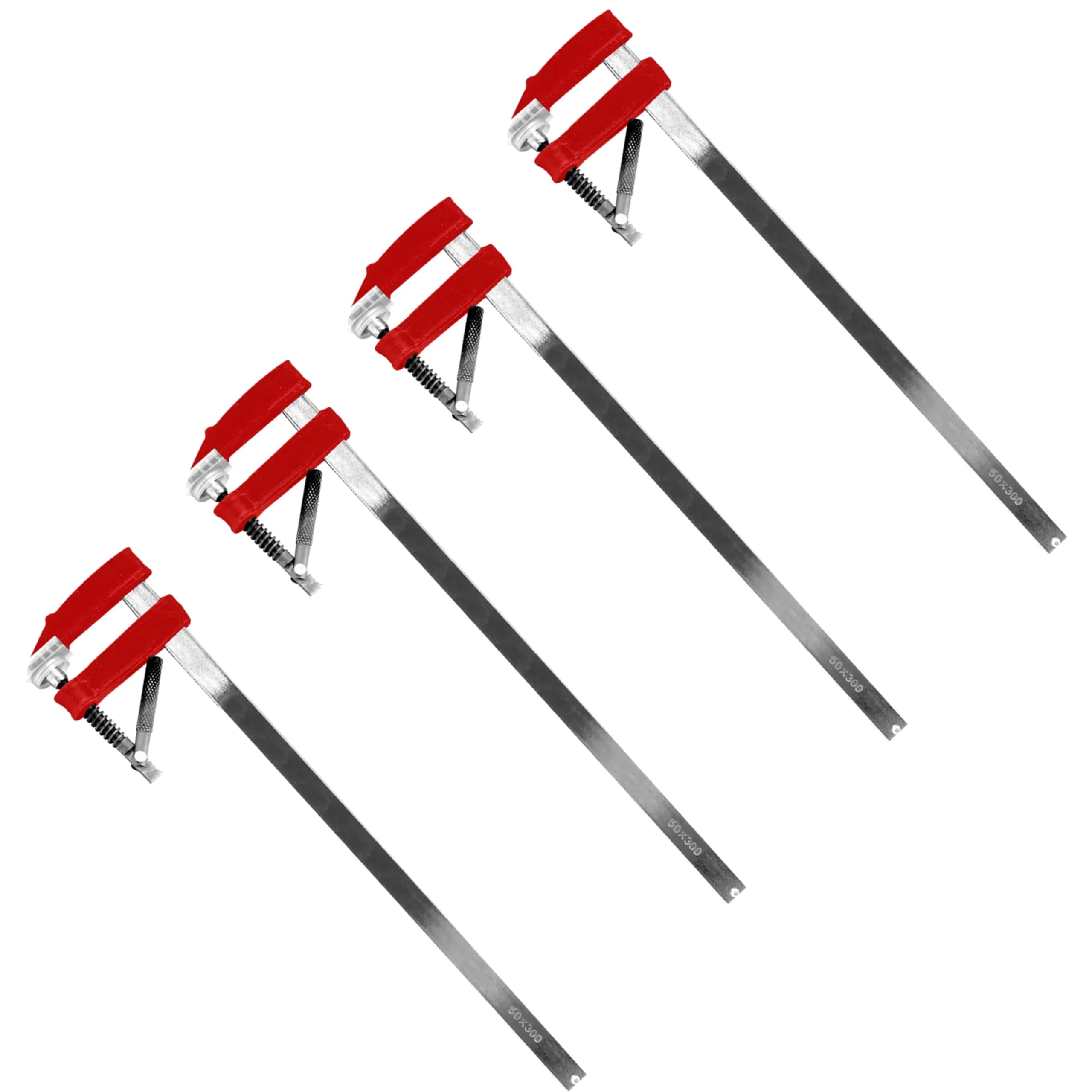 4pc F Clamps Bricklaying Profile Brick bar Clamps Woodworking 50 x 300mm