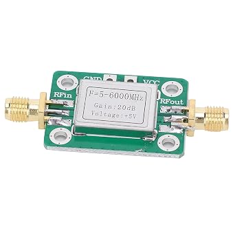 RF Module High Performance Ultra Wideband Medium Power Amplifier with Shielding Case 5M-6GHz Gain 20dB for Professionals