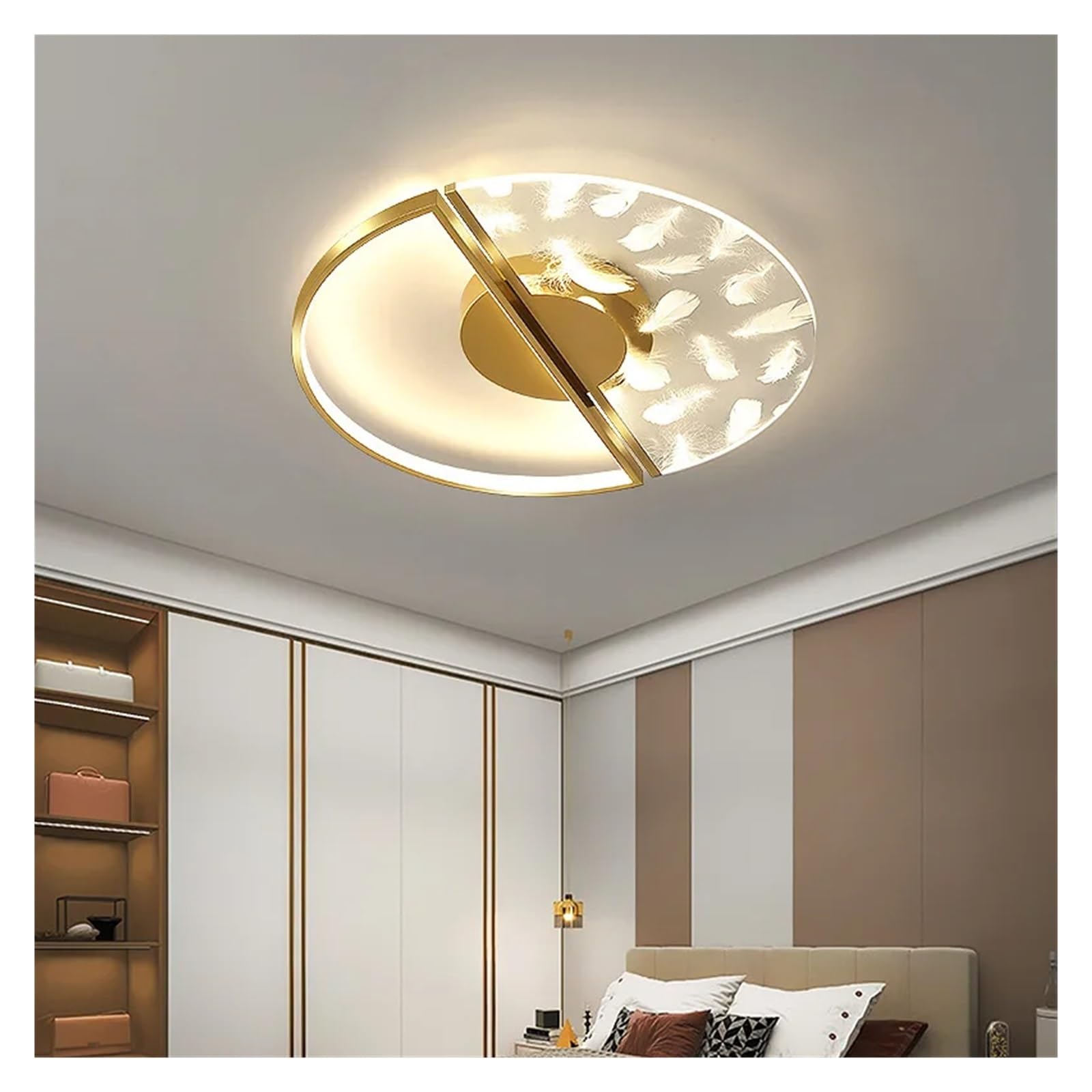 Lustre moderne led dimmable pour éclairage intérieur de chambre