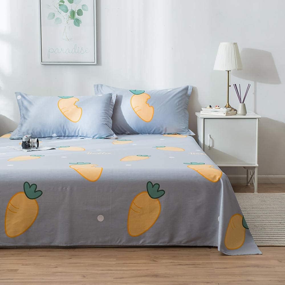 1 x cotton flat leaf for kids, adult, single double cartoon flat bedding (no pillowcase) - 35 x 180 x 230 cm (41 x 180 x 230 cm)