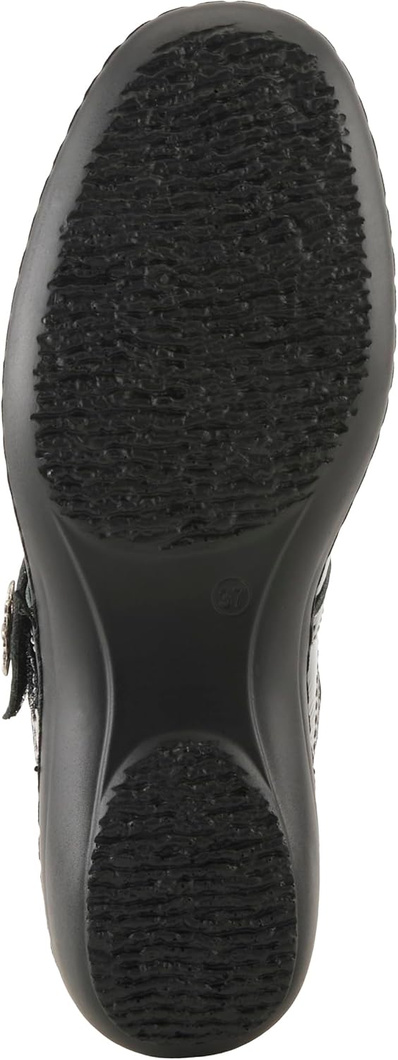 Spring Step Women's Amparo Mary Jane Flat - Black Patent - EU 39 / US 8.5