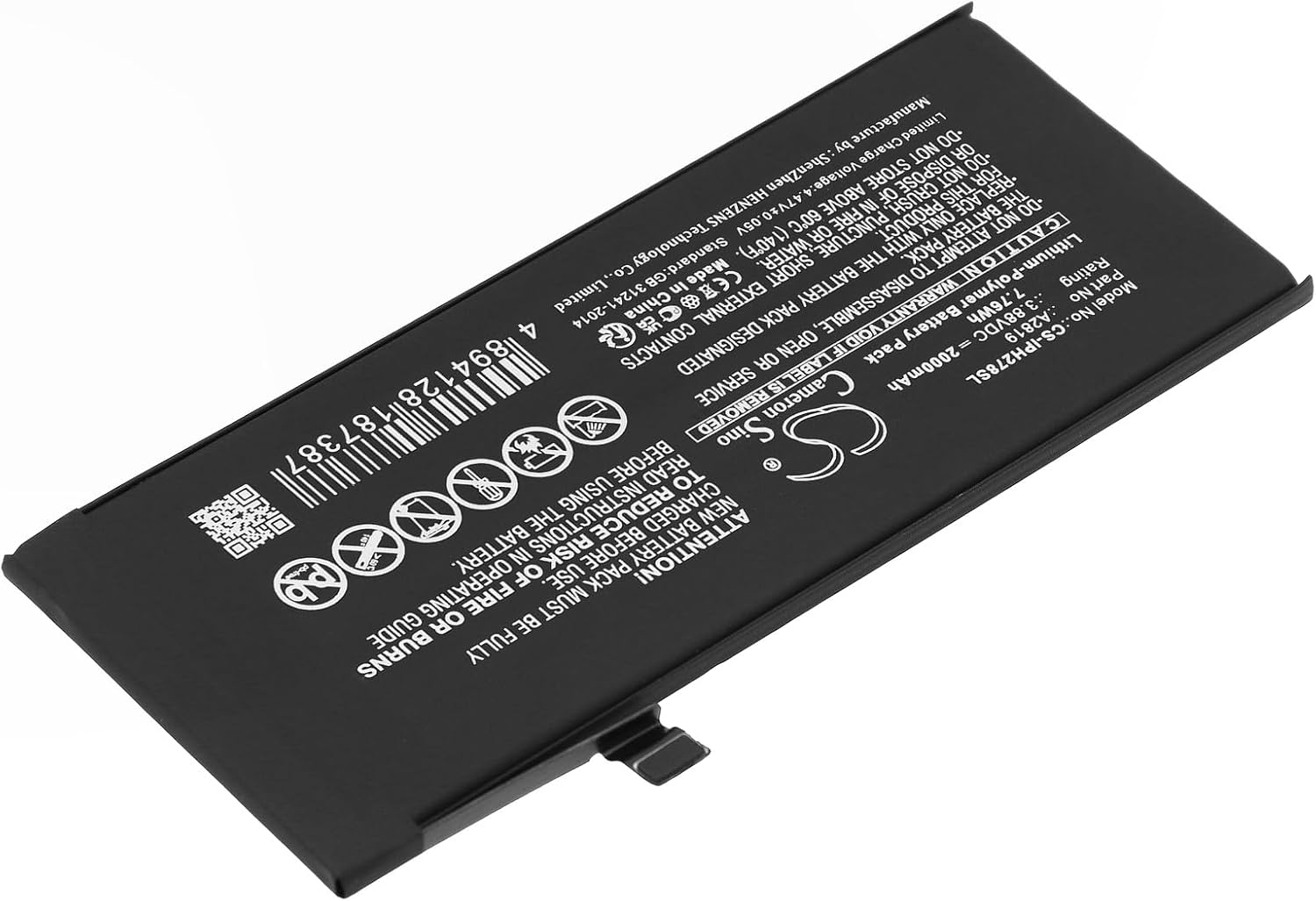 2000mAh バッテリー 互換性あり 部品番号 A2819