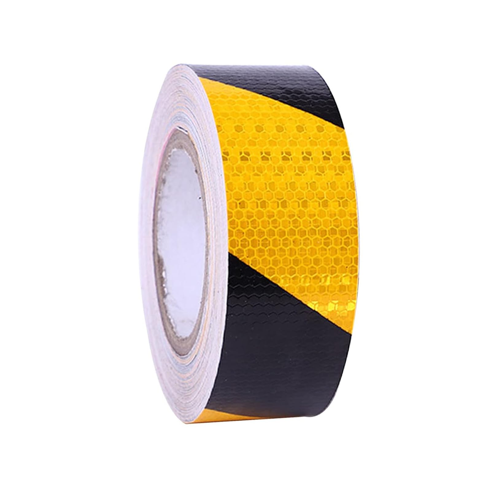 12m × 5cm Nastro Catarifrangente Adesivo, Nastro Segnaletico Giallo Nero, per la Sicurezza dei Segnali di Avvertimento