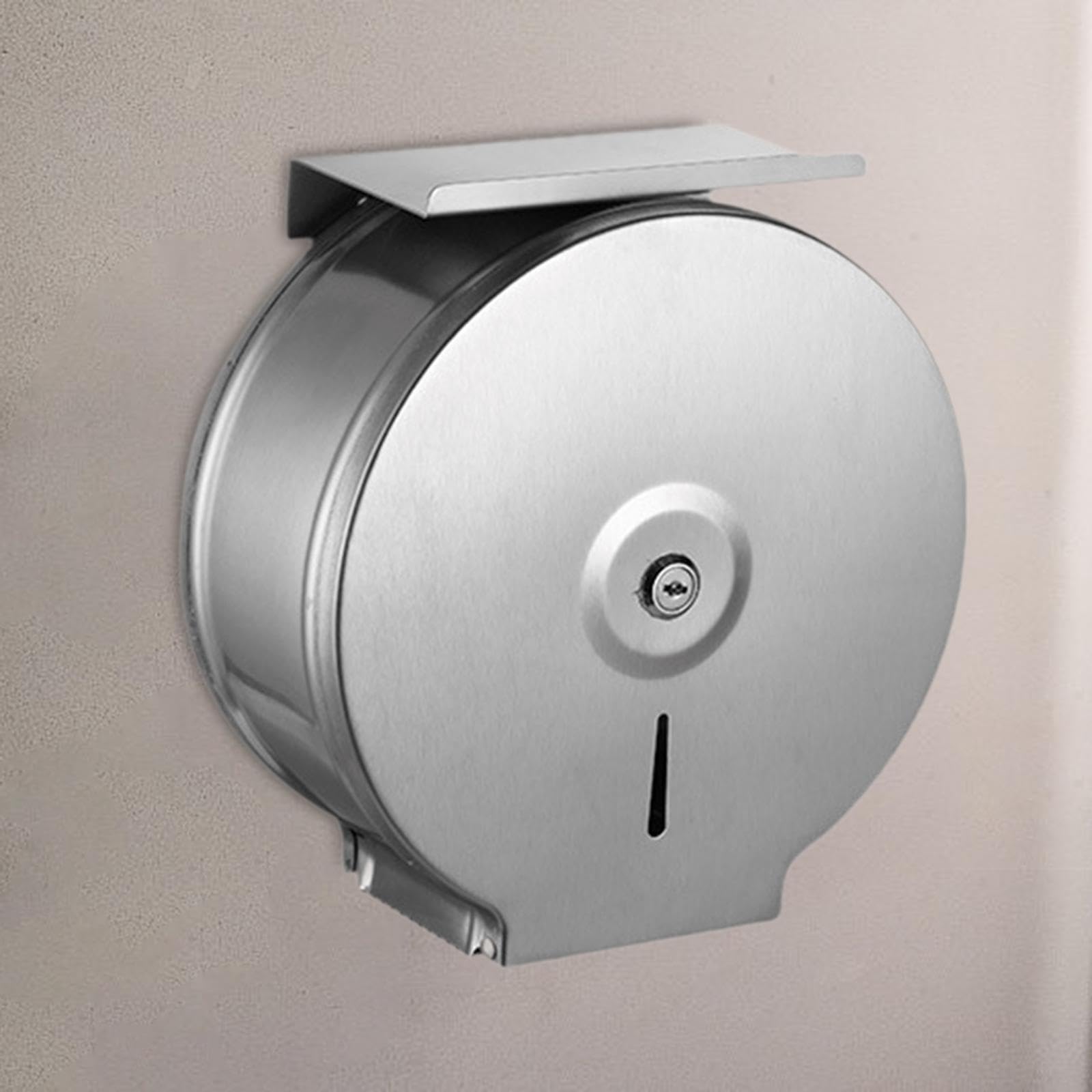 Generic Jumbo Toilettenpapierspender für Den Gewerblichen Gebrauch, 10 Zoll Rollenhalter Zur Wandmontage, mit Handyhalter