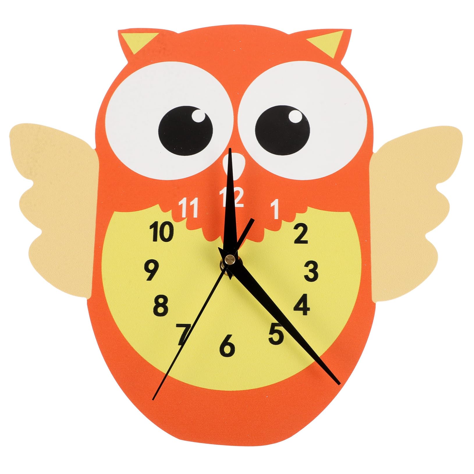 Horloge murale silencieuse hibou sans tic-tac pour chambre
