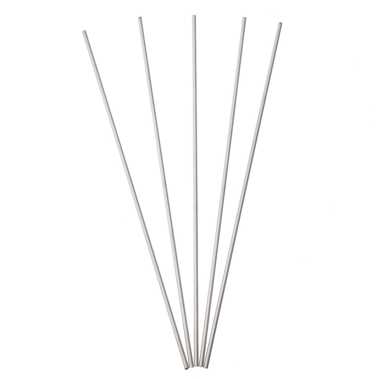 304 Stainless Steel Straight Pipe Tubing, 5pcs Silver 304 Stainless Steel Capillary Tube 3mm OD 2mm ID 250mm Length Home Improvement Accessories Stainless Steel Round Tubing