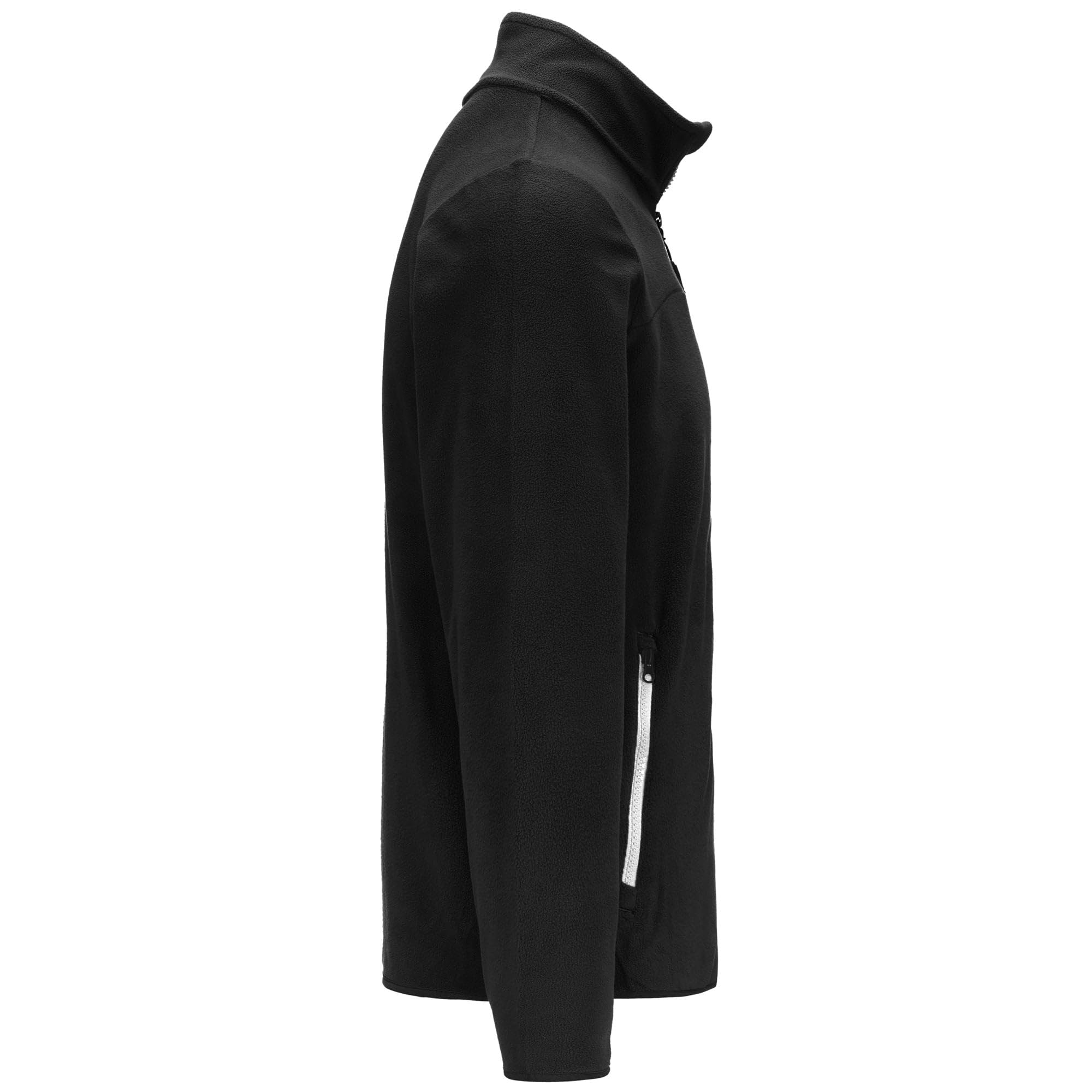 Kappa - Felpa con Zip, Uomo, Poliestere, Sportivo/a, Modello: Logo Wind