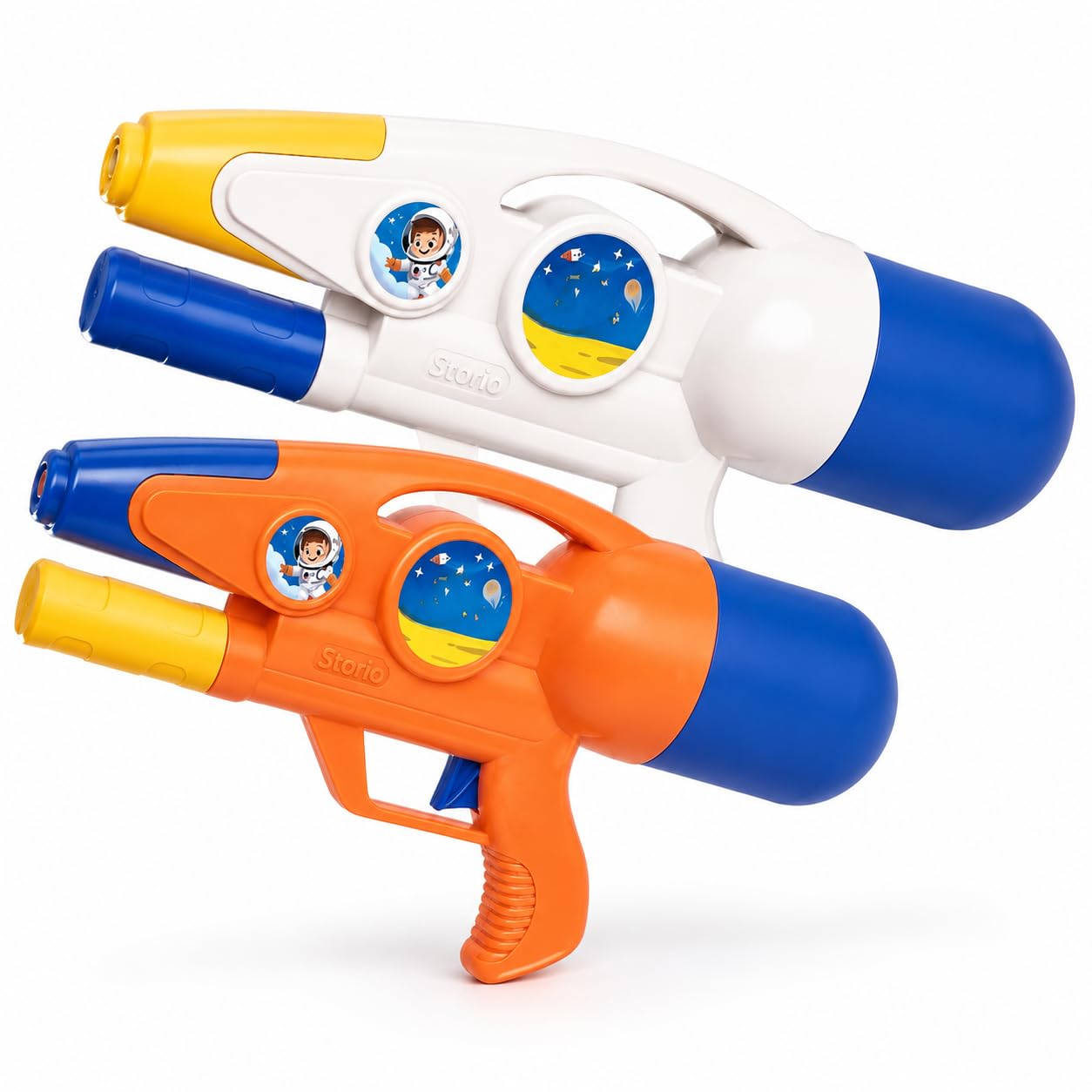 Storio Manual Space War of Water Blaster Guns Toy with Upto 20Ft Range | High Pressure Mechanism Ideal Outdoor Toy for Pool & Beach Fun-picture-16