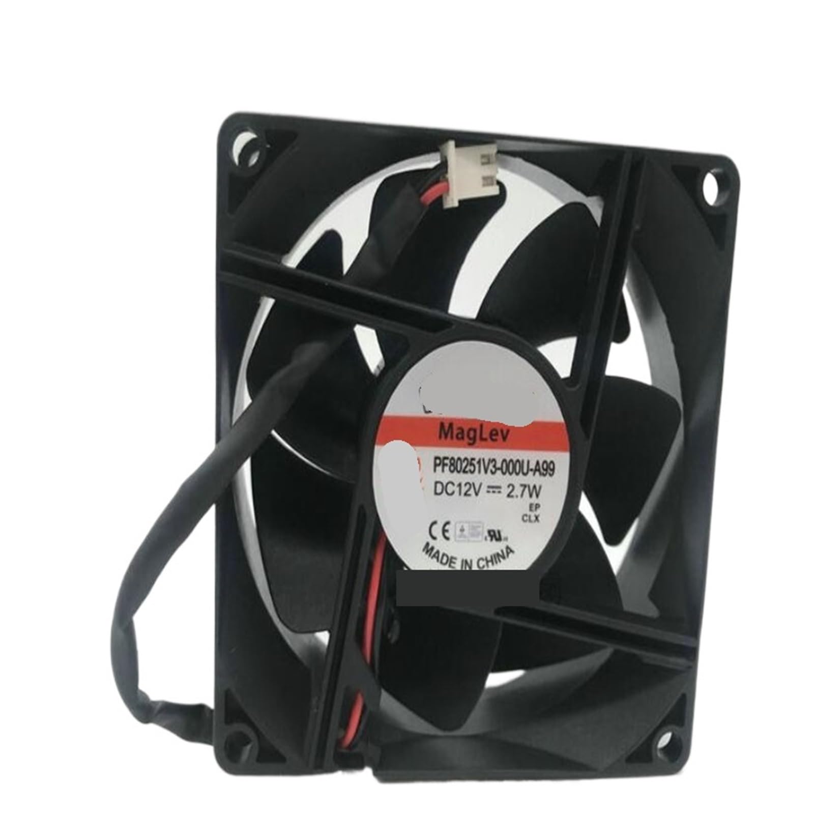 YMUGUEGH 8025 PF80251V3-000U-A99 12V 2.7W 80 * 25MM two-wire cooling fan