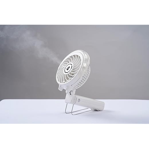 brrf Handheld Misting Fan Upto 10 Hours Running Rechargabl
