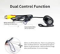 Vista 2 de HD gran angular automático CMOS coche vista lateral trasera trasera cámara de respaldo cámara de respaldo trasero monitor trasero cámara