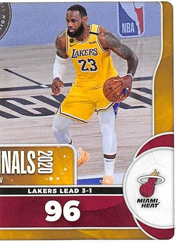 Miniatura 1 de 2020-21 Panini Stickers #70 Finals Game 4 LeBron James/Right Official NBA Basketball Album Sticker Measuring 2.75 inch tall X 2 inches wide in Raw