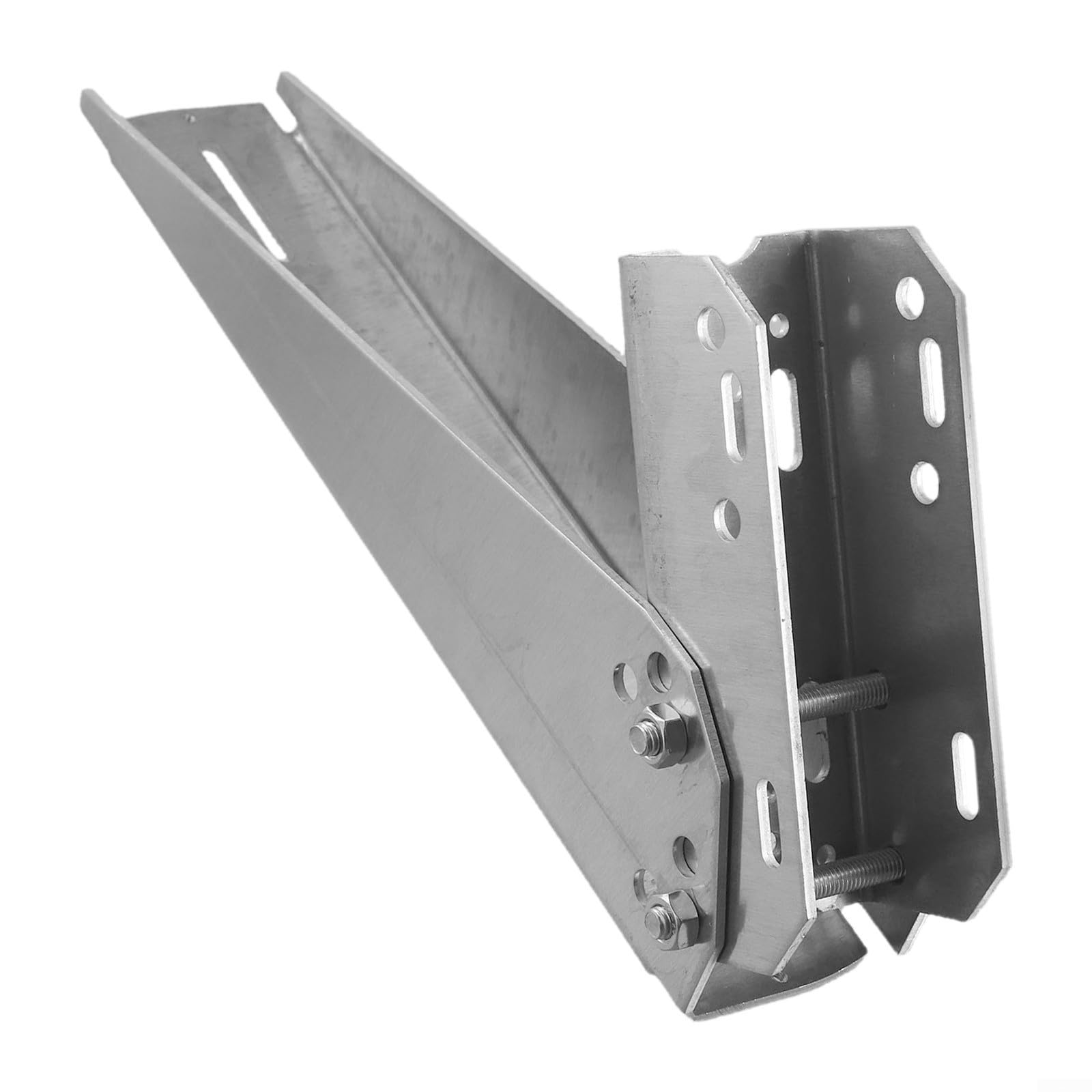 30° Photovoltaik Halterung Single Solarpanel Pole Mount für Wand für Post oder Installation Verstellbarer Rahmen aus Aluminiumlegierung mit Edelstahlschrauben DIY Rack