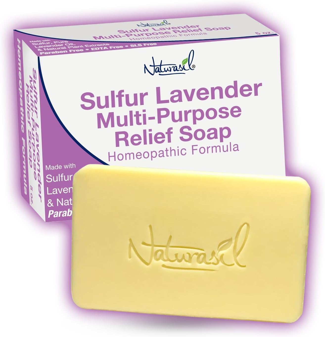 NATURASIL Sulfur-Lavender Soap 4 oz