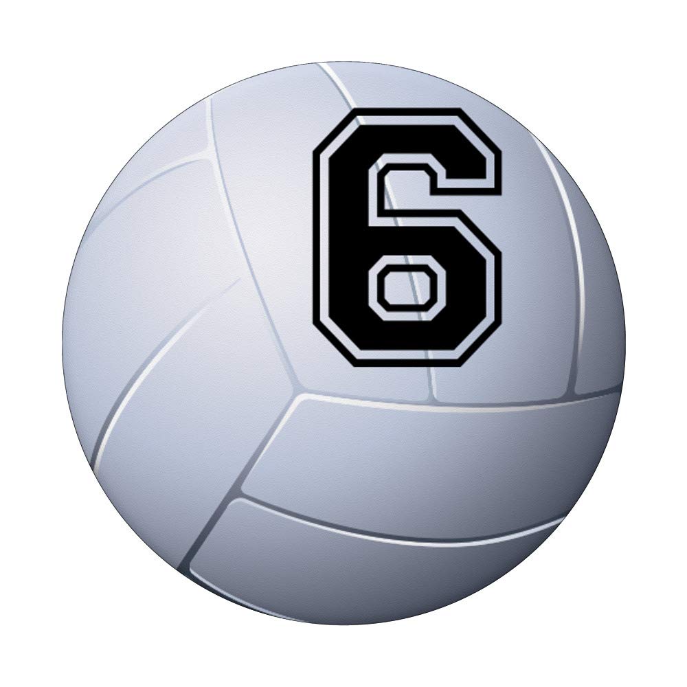 Amazon.com: Volleyball Jersey Number #6 Six No 6 Game Ball : Cell