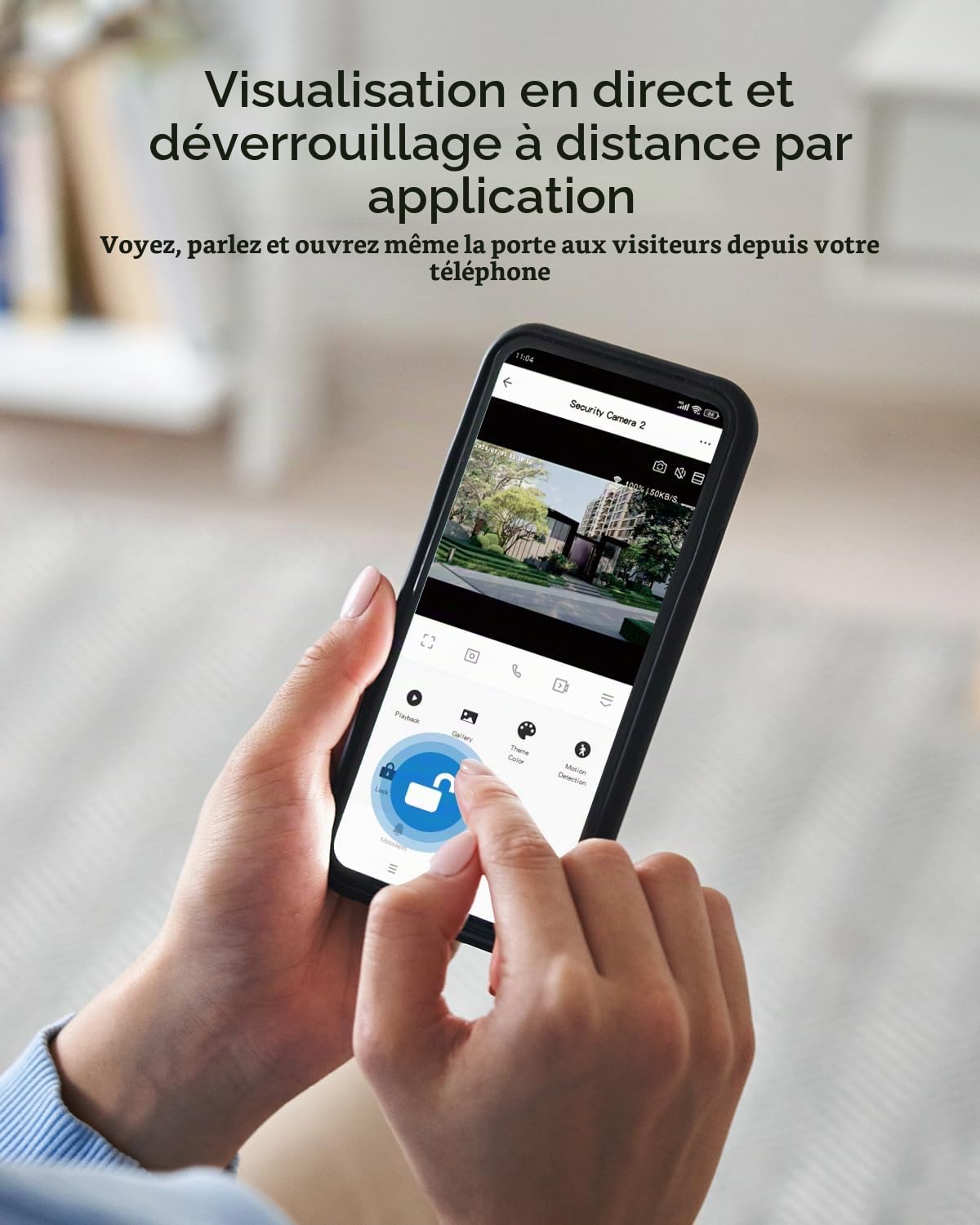 TMEZON Visiophone Filaire Connecté à 4 Fils, Interphone Vidéo IP WiFi avec 7'' écran Tactile,1080P Sonnette Portier, Unlock à Distance Via APP/RFID Cartes,Détection de Mouvement,2 Familles
