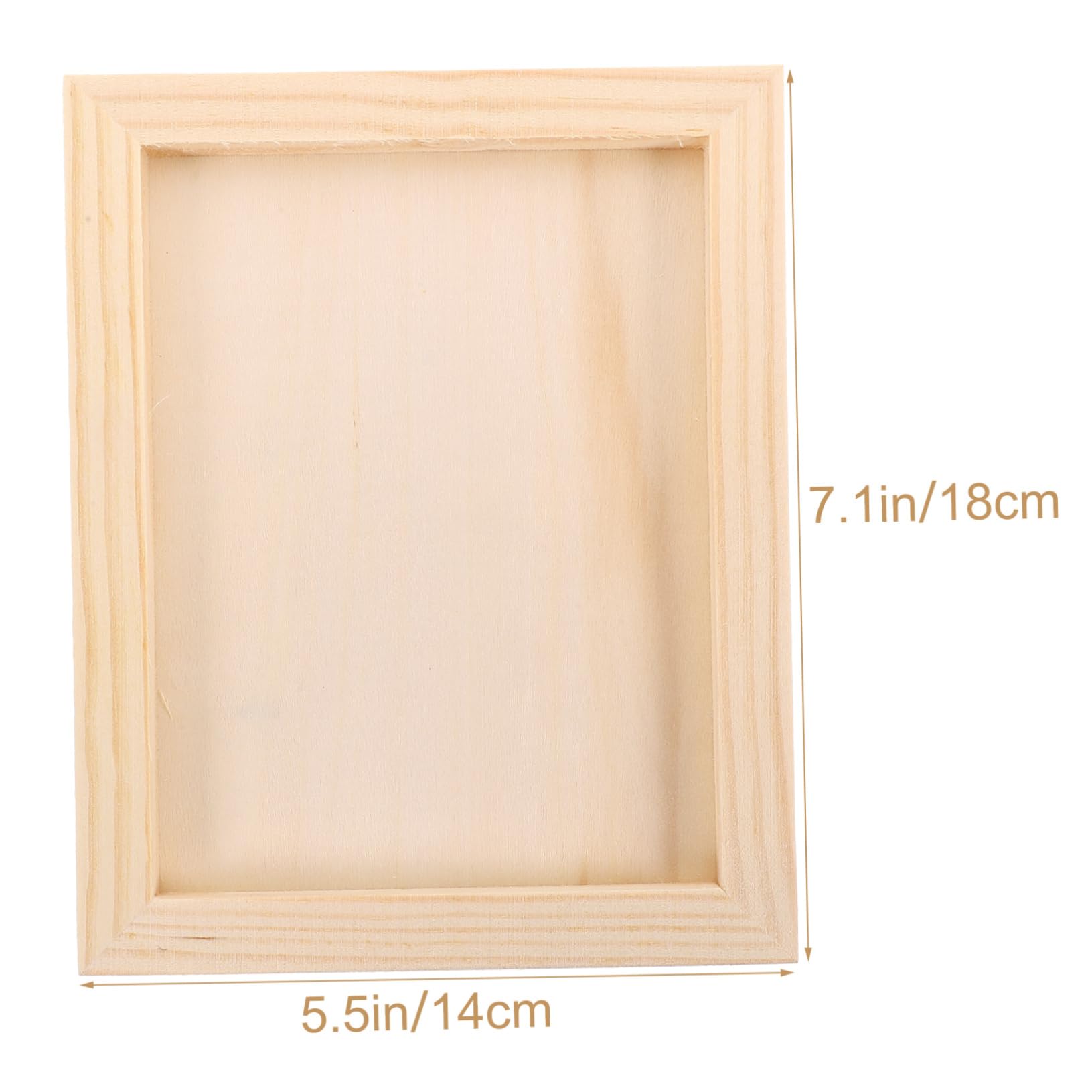 ERINGOGO 6pcs Colorful Mud Frame Mini Picture Photo Frames Picture Frame Square Frames for Decor Clay Craft Frames Wood
