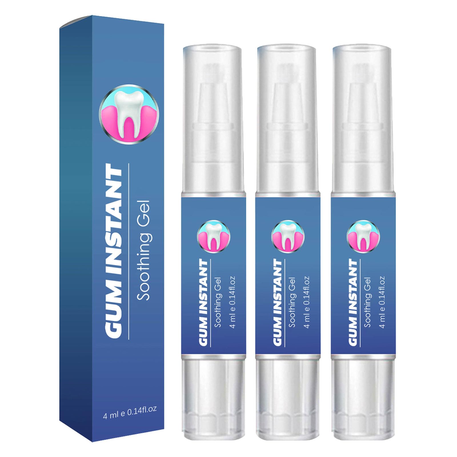 Gel de tratamiento instantáneo de goma, gel, gel de encía, gel de tratamiento instantáneo de encías, gel de terapia de encías Dentizen (3 piezas)