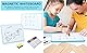 Wenrescry Doppelseitiges Whiteboard Set - Tragbares Whiteboard mit 8 Farbstiften, Radiergummi und Halterung - Ideal für Büro, Heim und Klassenzimmer - Robust und Vielseitig Nutzbar