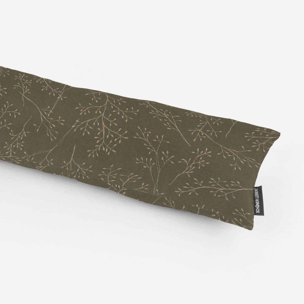 SCHÖNER LEBEN. Boudin de porte stylo Drawing Branch branches feuilles vert nature différentes tailles au choix : longueur 120 cm