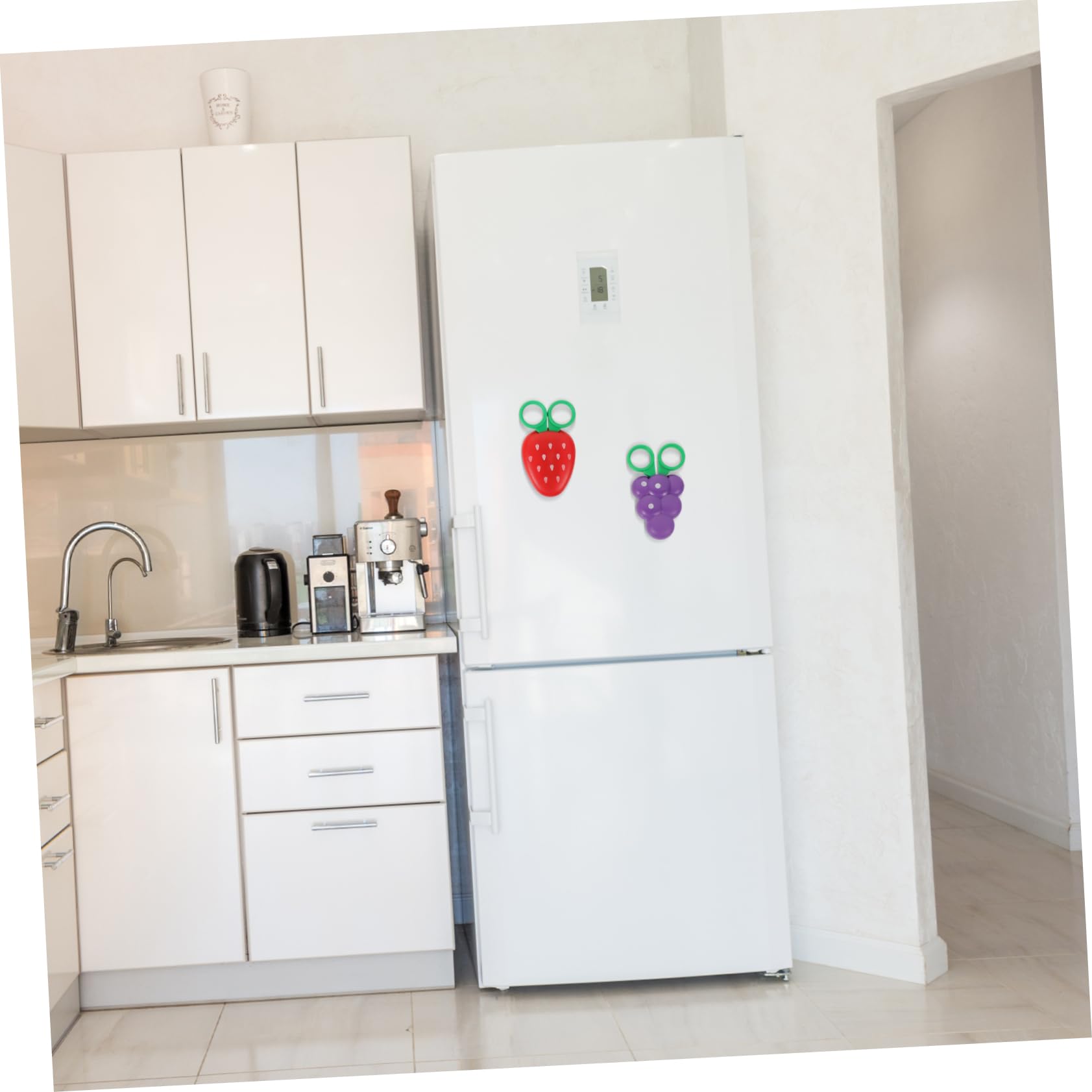 NUOBESTY 15stücke Teiliges Kinderfreundlicher Bastelscheren Mit Fruchtigem Design Sicherheitsscheren Für Mädchen Geeignet Für Arbeiten Und -projekte Ergonomisch Gestaltet Für