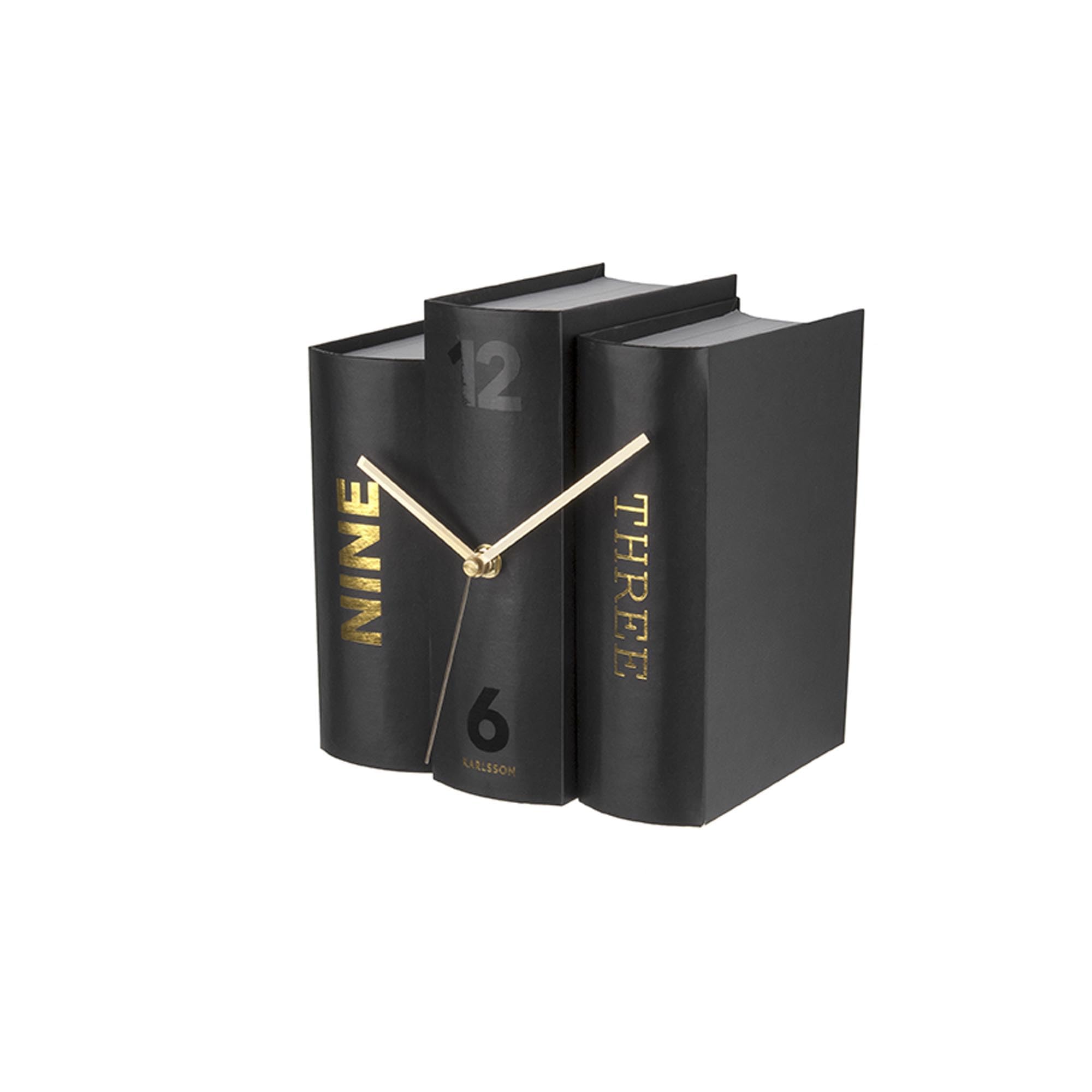 KARLSSON BOOK CLOCK 置時計 本型時計 ポストモダン Y2K Amazon.de: Karlsson KA5729 Book Uhr, Tischuhr, Papier, Schwarz