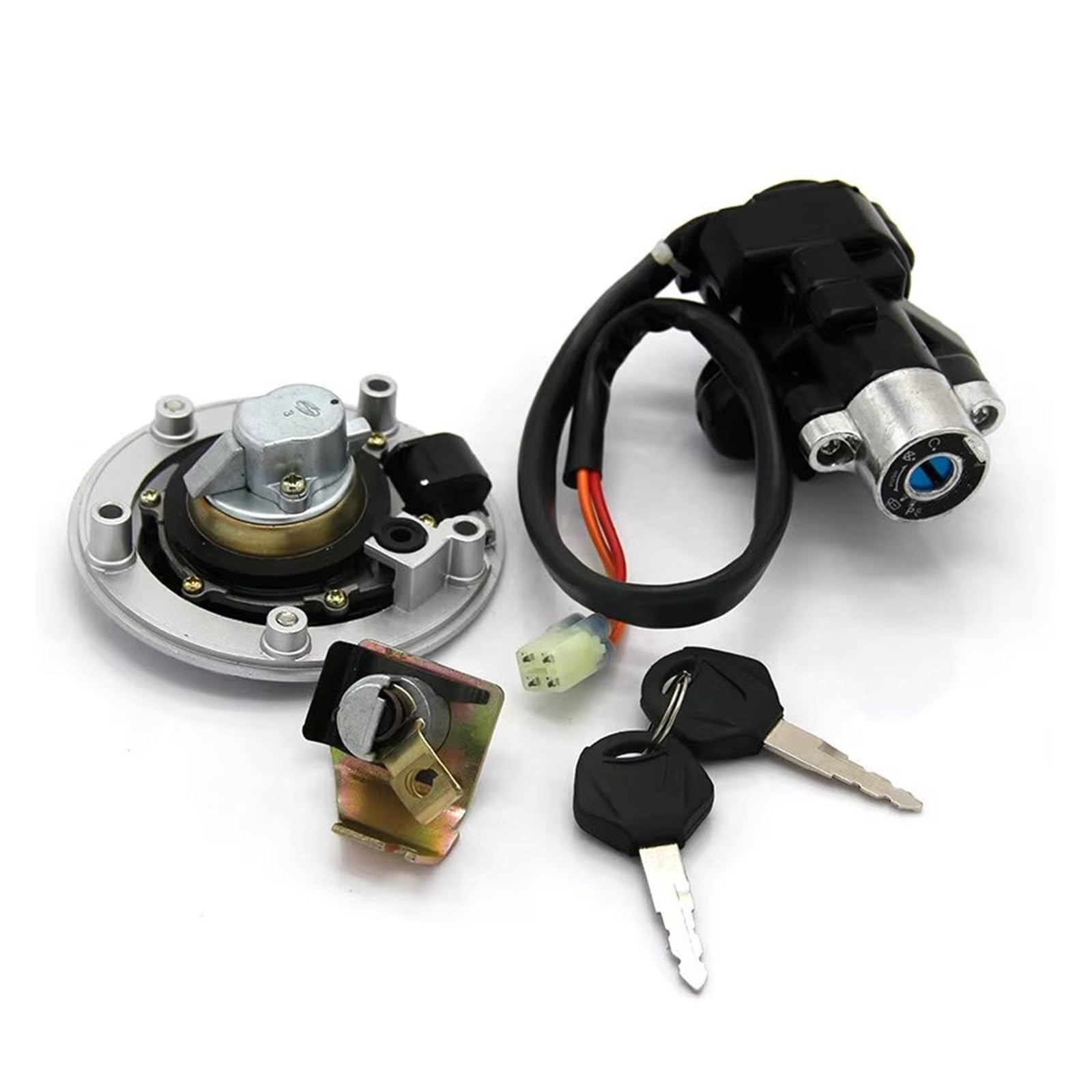 Blocchetto Accensione Moto Per Suzuki SV650 SV650A ABS SV650SF SV650S Moto Interruttore Chiave Accensione Tappo Carburante Gas Serratura Sella Kit 37000-16891