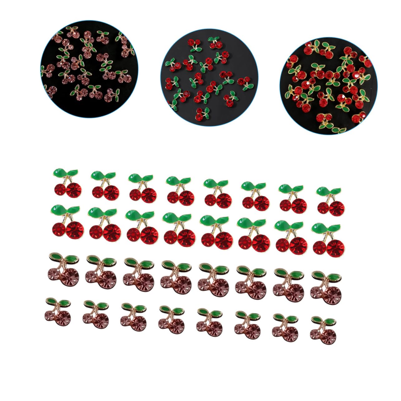 Abaodam 96pezzi Ciondoli Per Unghie Forma Di Decorazioni Nail Art Con Strass Per Manicure Di Ornamenti Per Unghie Per Donne e Appassionati Di