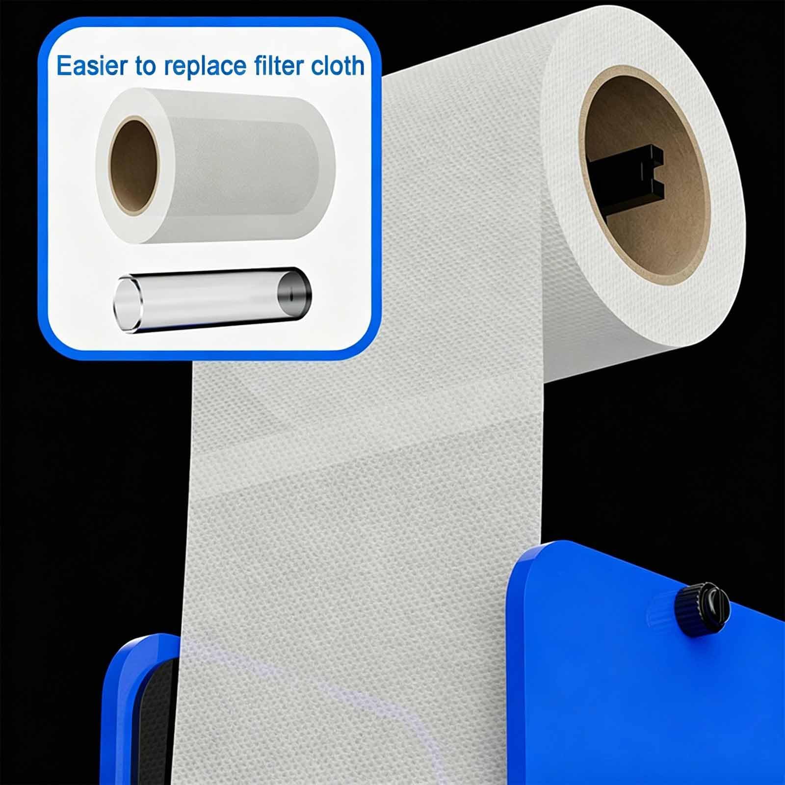 Filtro Enrollable Automático para Acuario, Filtro Enrollable Inteligente De Felpa, Alimentado por USB, Sensor De Nivel De Líquido, Control por Aplicación, para Acuarios De Agua Salada De 4800 L