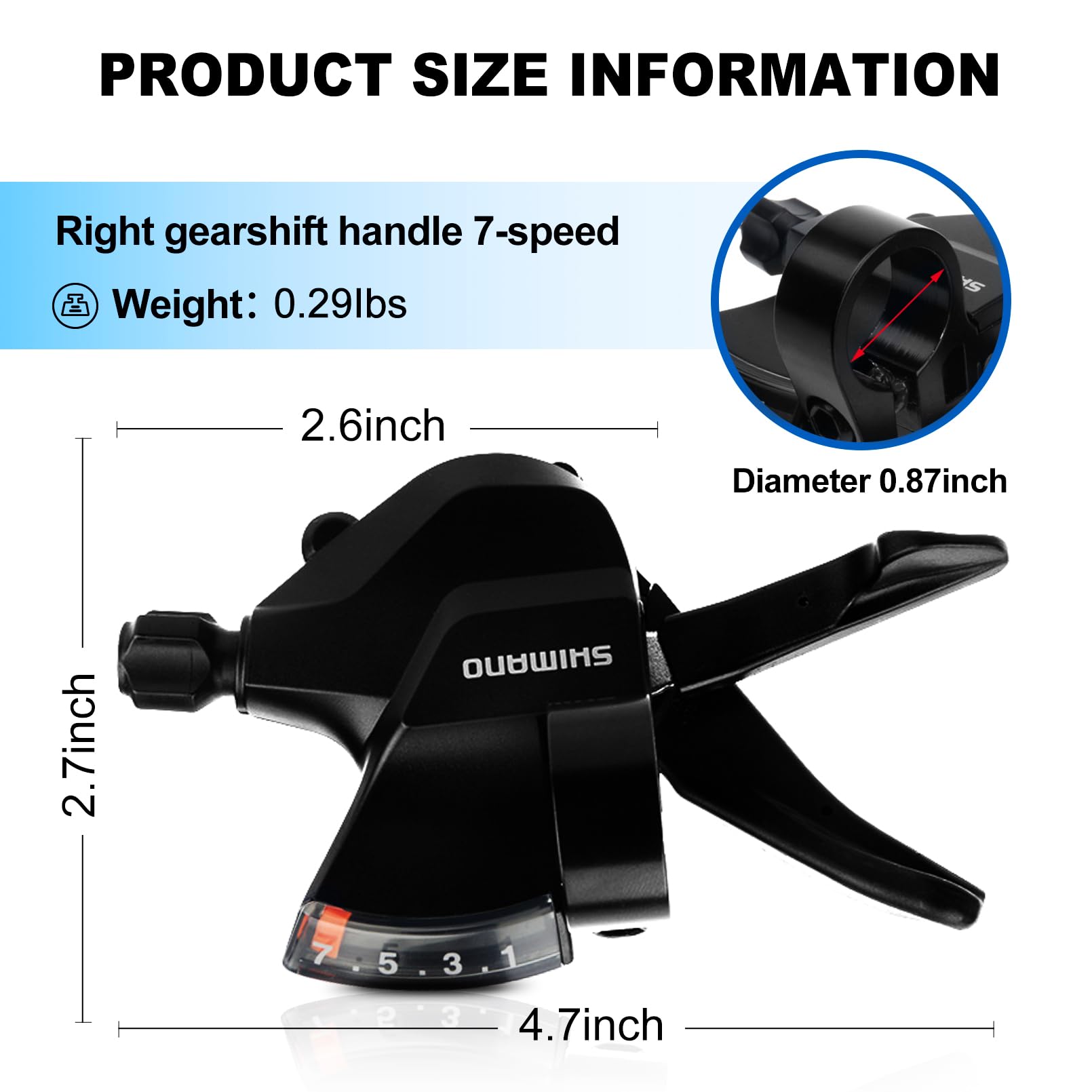 Shimano Altus SL-M315-8R Bike Shifter Right Hand 8-Speed