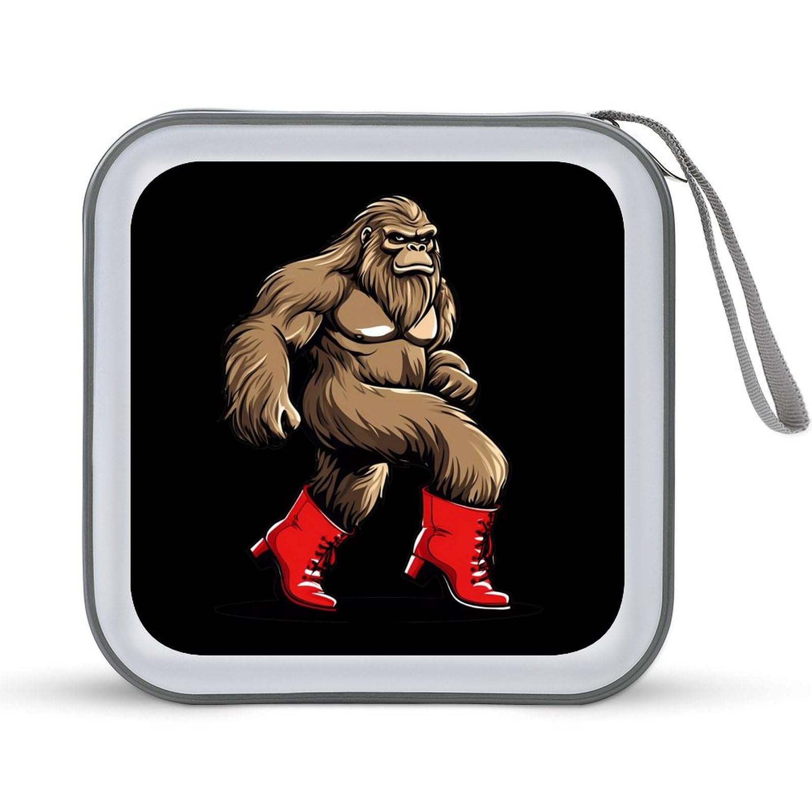 Bigfoot Boot CD Case Portable DVD Holder Storage Organizer for Home Travel