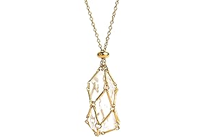 22Inches Gold Interchangeable Crystal Holder Necklace