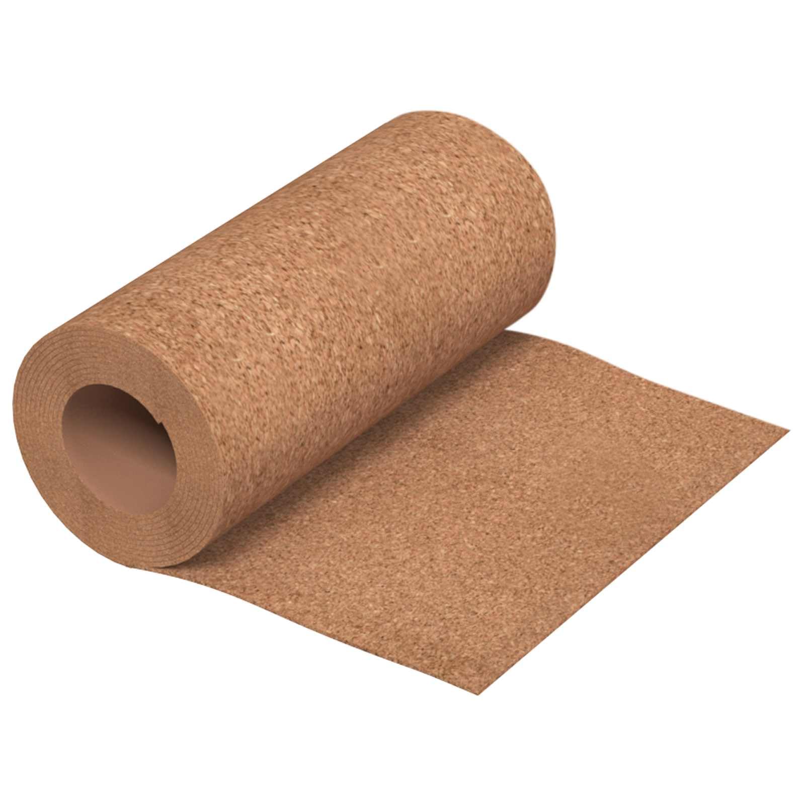 Rotolo di sughero, 500 x 50 x 0,5 cm, bacheca autoadesiva in sughero per decorazione di pareti, artigianato e isolamento acustico, marrone